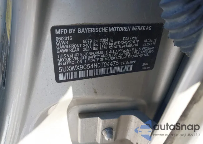 5UXWX9C54H0T04475: 44238660