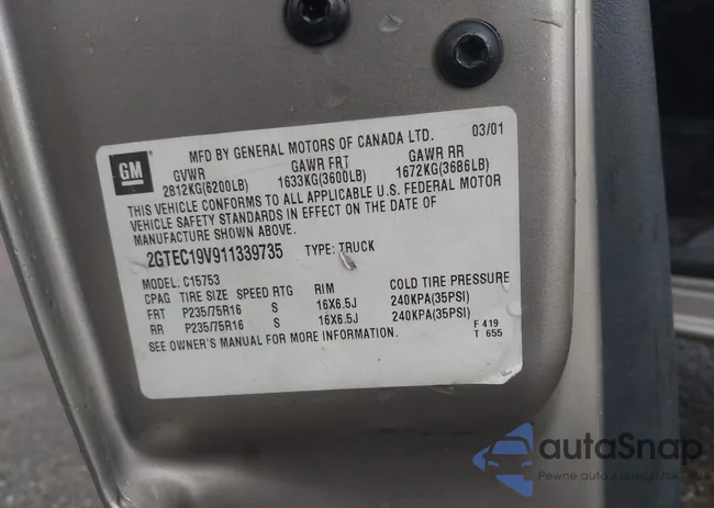 2GTEC19V911339735: 44238730