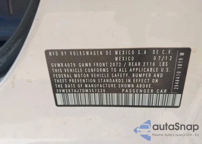 3VW2K7AJ7DM357226: 44238814