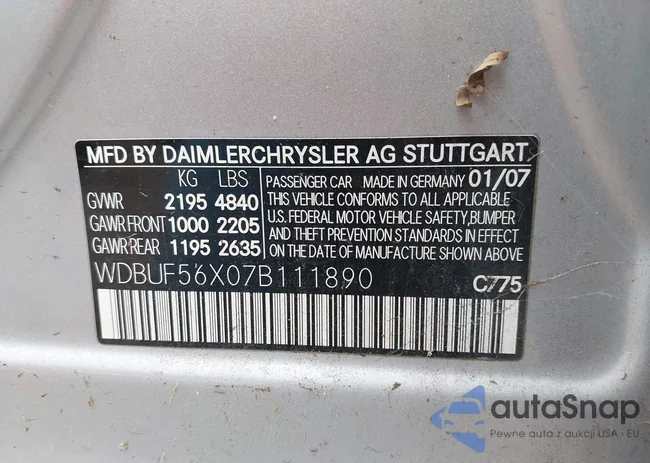 WDBUF56X07B111890: 44237953