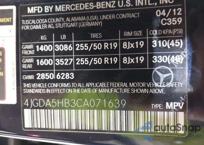 4JGDA5HB3CA071639: 44238009