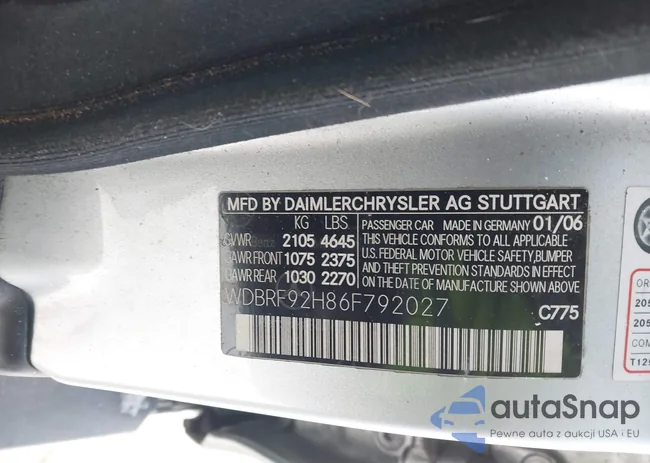 WDBRF92H86F792027: 44238024