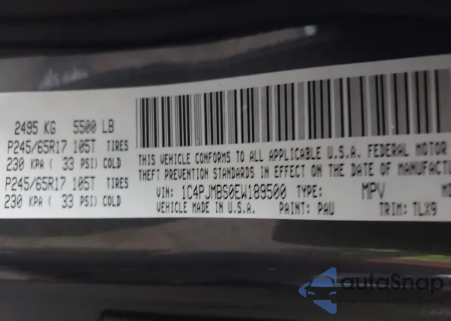 1C4PJMBS0EW189500: 44238225