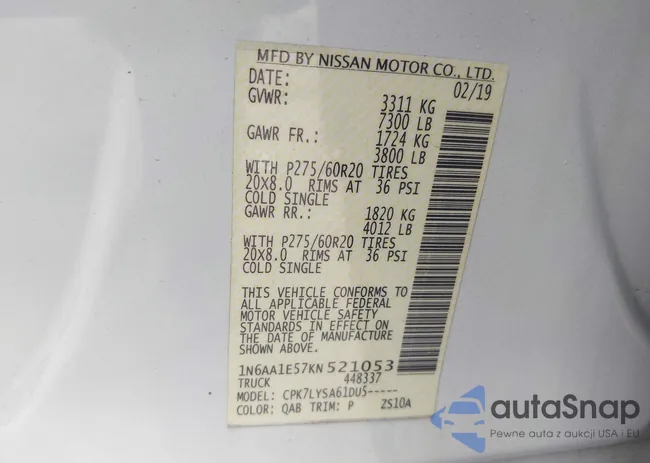 1N6AA1E57KN521053: 44238265