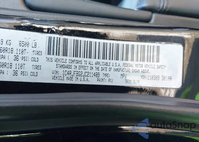 1C4RJFBG2JC211489: 44239252