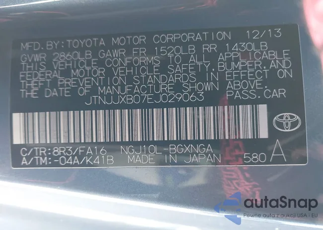 JTNJJXB07EJ029063: 44239346