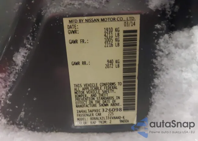 1N4AL3APXEC326098: 44239426