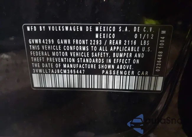 3VWLL7AJ8CM365447: 44239503