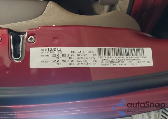 2C4RC1BG3GR304065: 44239553