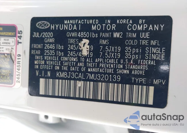 KM8J3CAL7MU320139: 44239716