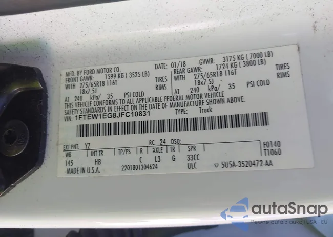 1FTEW1EG8JFC10831: 44239738