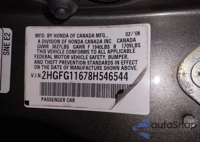 2HGFG11678H546544: 44238903