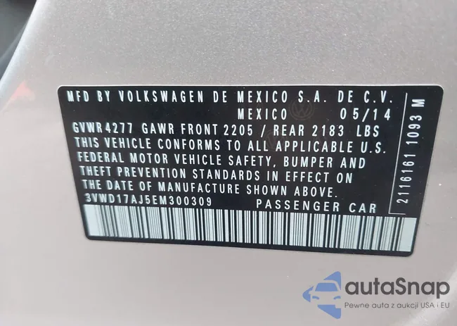 3VWD17AJ5EM300309: 44238983