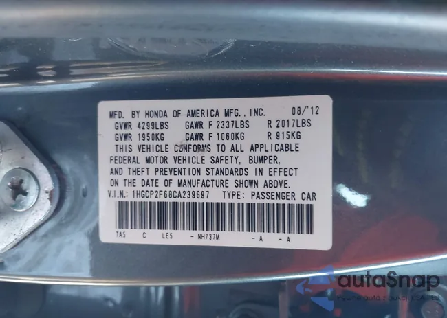 1HGCP2F68CA239697: 44239129