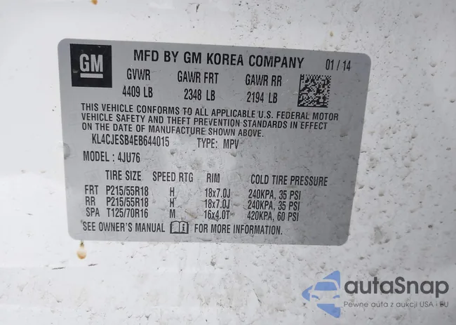 KL4CJESB4EB644015: 44239179