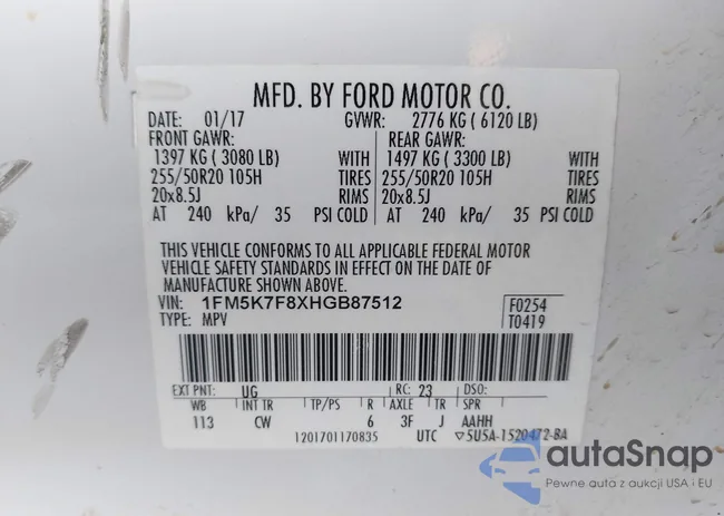 1FM5K7F8XHGB87512: 44240341