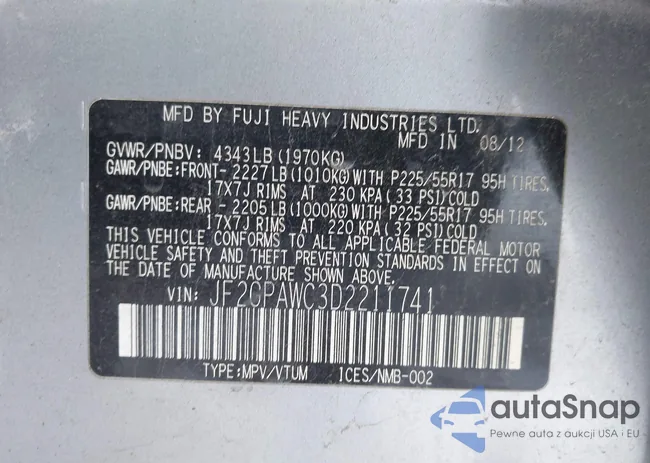 JF2GPAWC3D2211741: 44240454