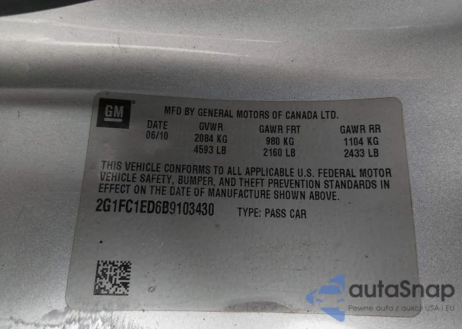 2G1FC1ED6B9103430: 44240505