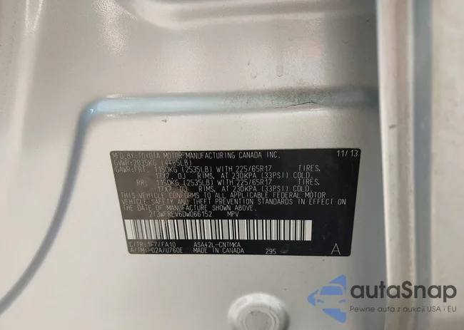 2T3WFREV6DW066152: 44240804