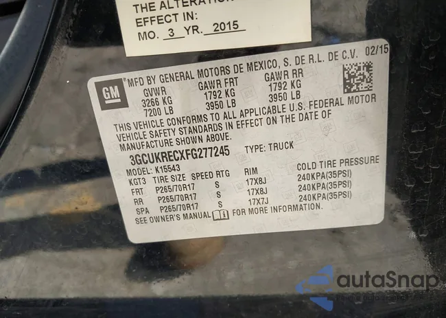 3GCUKRECXFG277245: 44239990