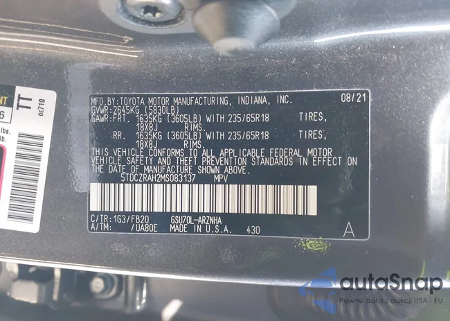 5TDCZRAH2MS083137: 44241249