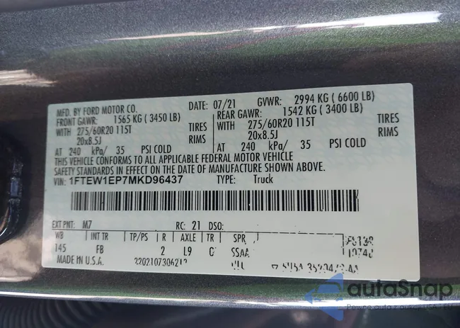 1FTEW1EP7MKD96437: 44241299