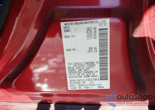 1N4AL3APXJC265393: 44241362