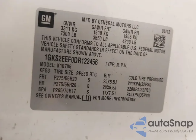 1GKS2EEF0DR122456: 44241497