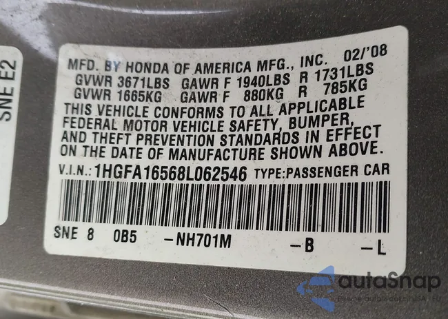 1HGFA16568L062546: 44241566