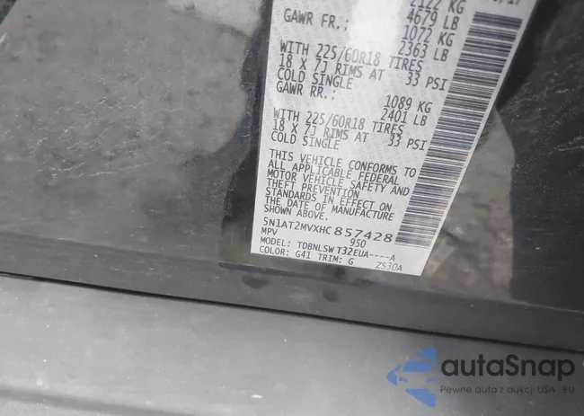 5N1AT2MVXHC857428: 44241611