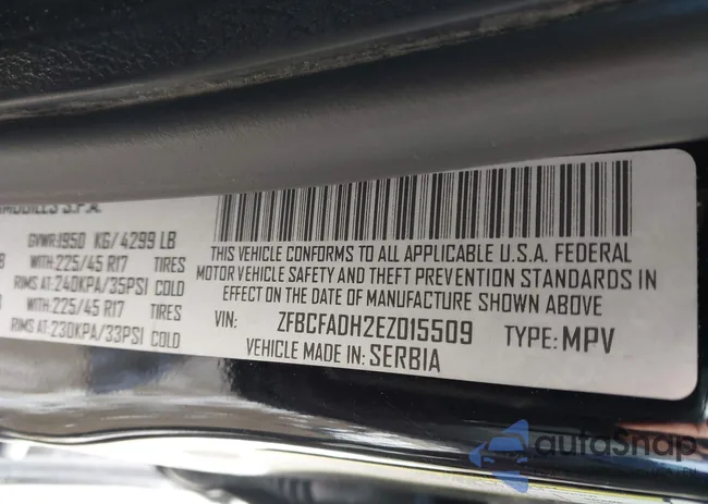 ZFBCFADH2EZ015509: 44240926