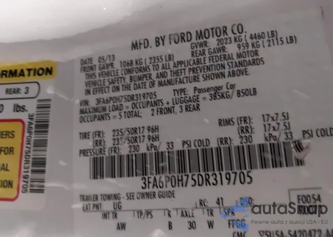 3FA6P0H75DR319705: 44240943