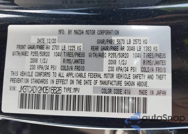 JM3TCADY2M0516626: 44240967