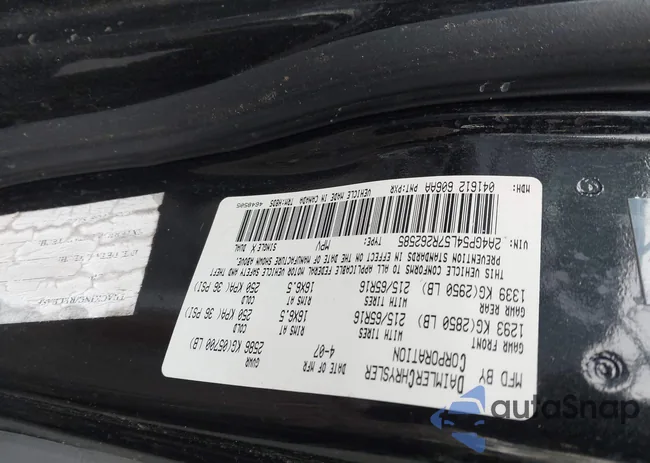 2A4GP54L57R262585: 44241237