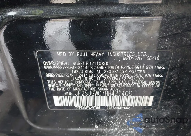 JF2SJGWC7HH421406: 44241241