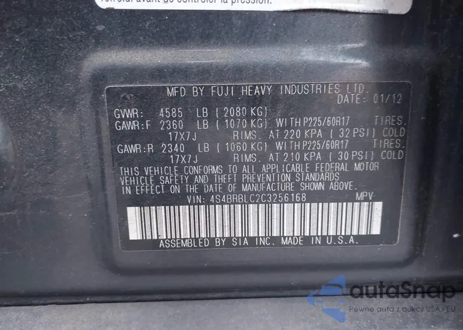 4S4BRBLC2C3256168: 44242246