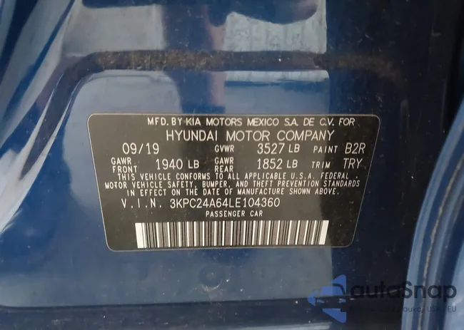 3KPC24A64LE104360: 44242312