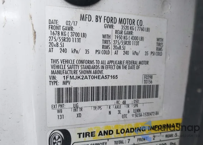 1FMJK2AT0HEA57165: 44242341