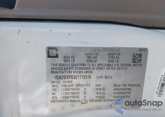 1GNZGXFG9E1119318: 44242453