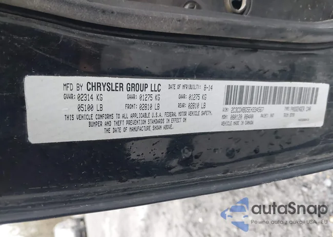 2C3CDXBG5EH334567: 44242512