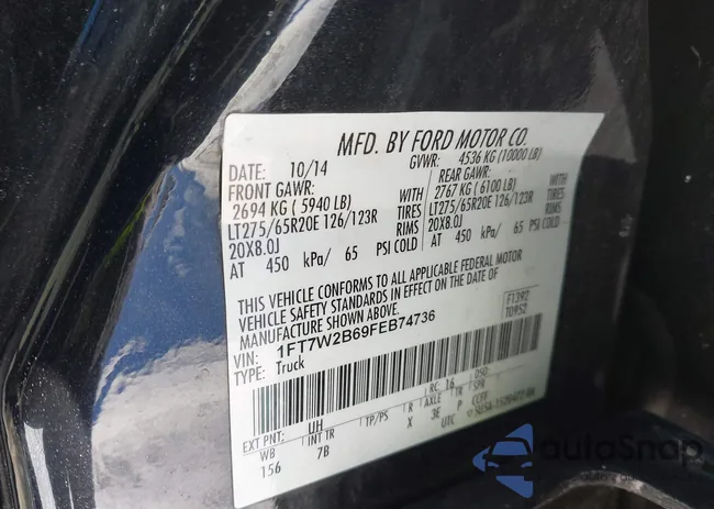 1FT7W2B69FEB74736: 44242540