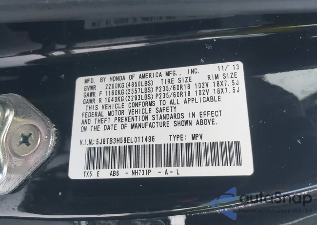 5J8TB3H59EL011496: 44242550
