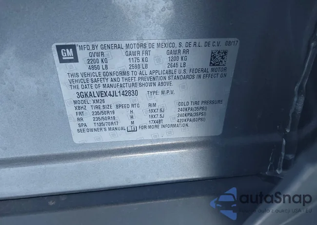 3GKALVEX4JL142830: 44242583