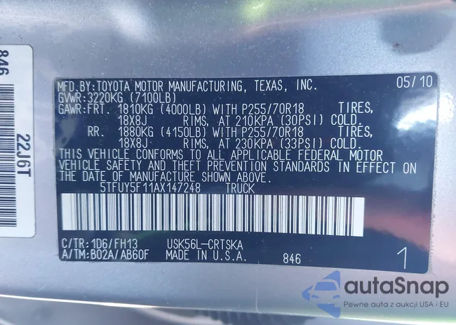 5TFUY5F11AX147248: 44242643