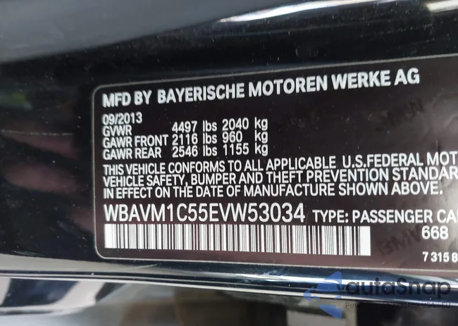 WBAVM1C55EVW53034: 44242658