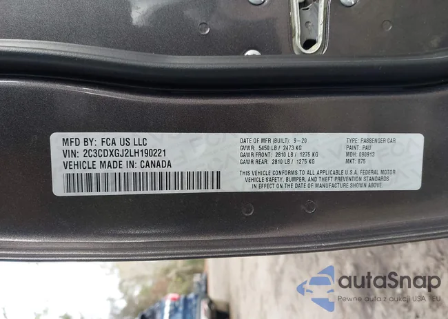 2C3CDXGJ2LH190221: 44241850