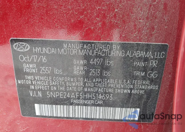 5NPE24AF5HH514693: 44241995