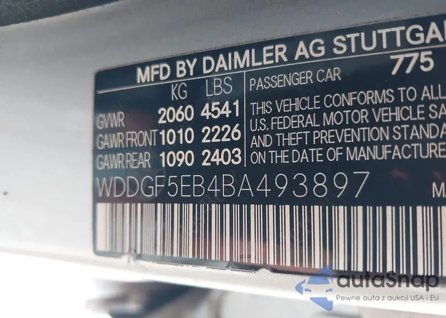 WDDGF5EB4BA493897: 44242010