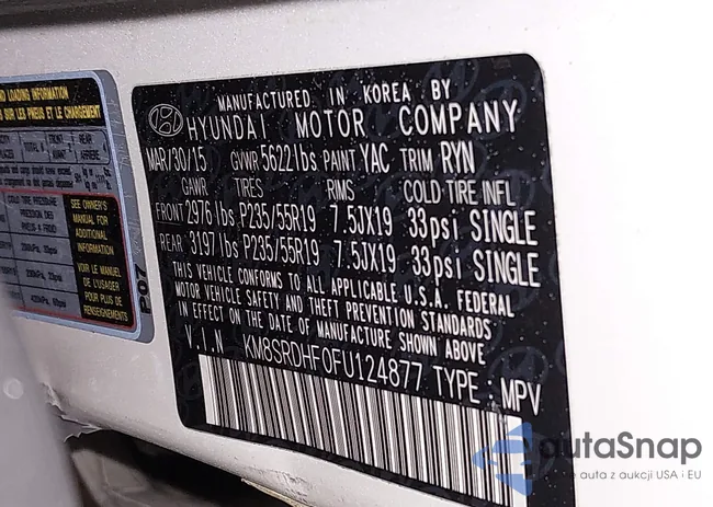 KM8SRDHF0FU124877: 44242089