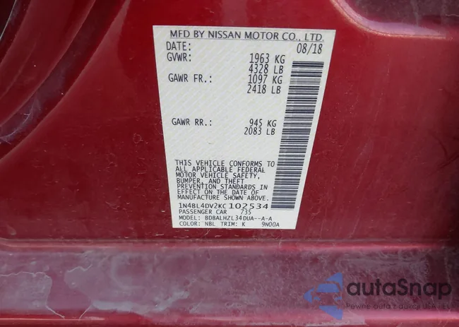 1N4BL4DV2KC102534: 44243275